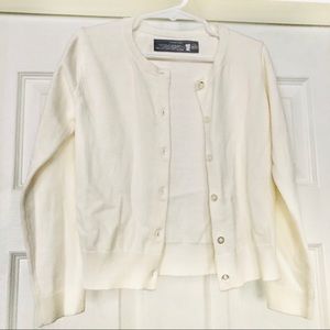 Toddler Girls Ivory Cardigan 4-5T
